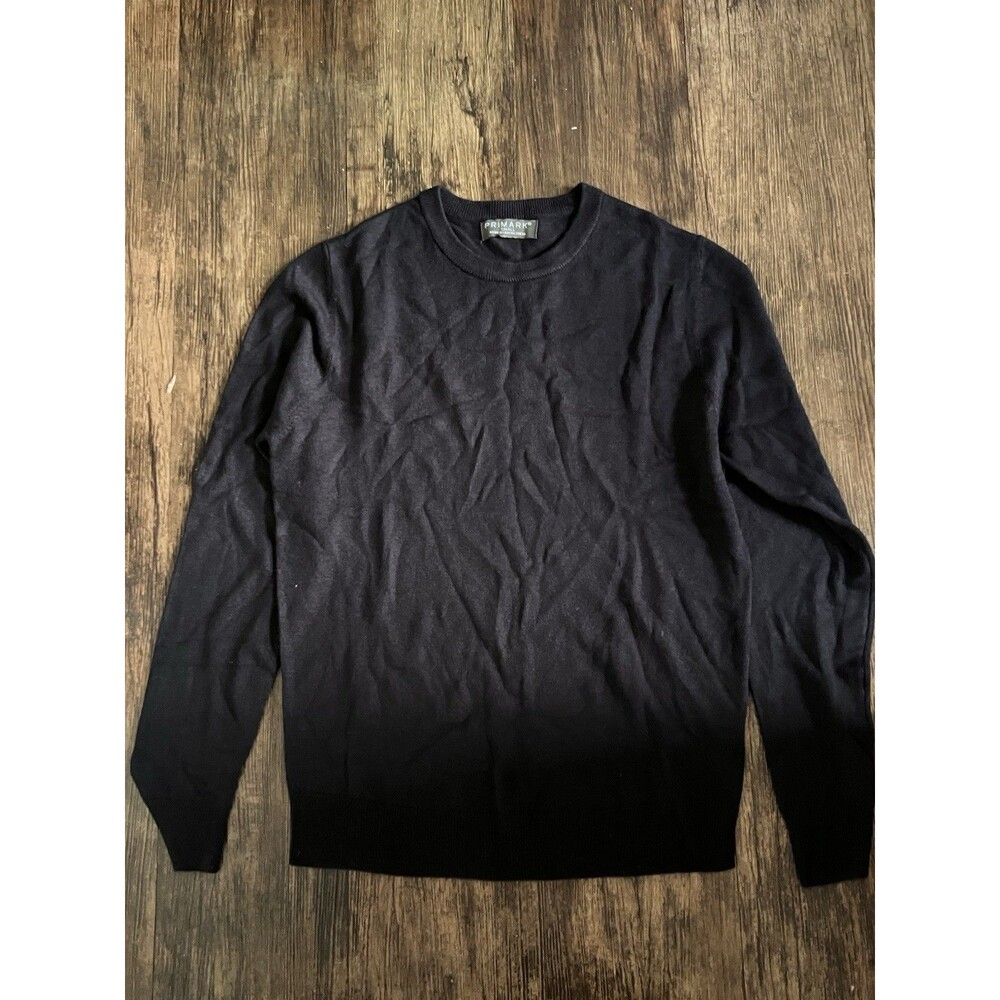 Primark Navy Blue Soft Round Neck Long Sleeve Sweater Size Small
